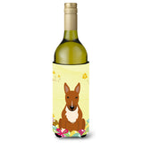 Caroline'S Treasures Bb6134Literk Easter Eggs Bull Terrier Red Wine Bottle Beverage Insulator Hugger, 750Ml, Multicolor