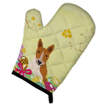 Caroline'S Treasures Easter Eggs Bull Terrier Red White Oven Mitt, Multicolor, 12 X 8.5