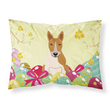 Easter Eggs Bull Terrier Red White Fabric Standard Pillowcase