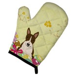 Caroline'S Treasures Easter Eggs Bull Terrier Dark Brindle Oven Mitt, Multicolor, 12 X 8.5