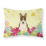 Easter Eggs Bull Terrier Dark Brindle Fabric Standard Pillowcase