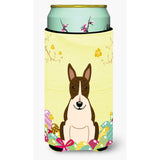 Caroline'S Treasures Easter Bull Terrier Dark Brindle Tall Boy Beverage Insulator Hugger, Multicolor
