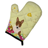 Caroline'S Treasures Easter Eggs Bull Terrier Brindle Oven Mitt, Multicolor, 12 X 8.5
