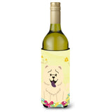 Caroline'S Treasures Bb6140Literk Easter Eggs Chow Chow White Wine Bottle Beverage Insulator Hugger, 750Ml, Multicolor