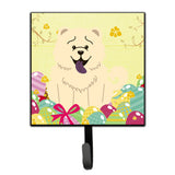 Caroline'S Treasures Easter Eggs Chow White Wall Hook, Small, Multicolor