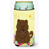 Caroline'S Treasures Easter Eggs Chow Chocolate Tall Boy Beverage Insulator Hugger, Multicolor