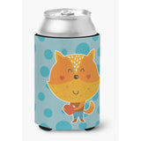 Caroline'S Treasures Polkadot Squirrel Can Or Bottle Hugger, Can Hugger, Multicolor