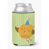 Caroline'S Treasures Birthday Bird Can Or Bottle Hugger, Can Hugger, Multicolor