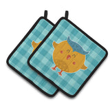 Caroline'S Treasures Bb6732Pthd Wise Owl Pair Of Pot Holders, 7.5 X 7.5, Multicolor