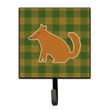 Caroline'S Treasures Brown Wolf Wall Hook, Small, Multicolor