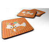 Caroline'S Treasures Bb6794Fc Fox Foam Coaster Set Of 4, 3.5, Multicolor