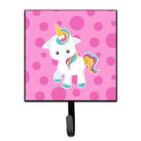 Caroline'S Treasures Pink Polkadot Unicorn Wall Hook, Small, Multicolor