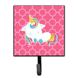 Caroline'S Treasures Quatrafoil Pink Unicorn Wall Hook, Small, Multicolor