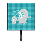 Caroline'S Treasures Mommy And Baby Elephant Wall Hook, Small, Multicolor