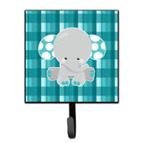 Caroline'S Treasures Plaid Elephant Wall Hook, Small, Multicolor