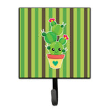 Caroline'S Treasures Cactus Stripe Wall Hook, Small, Multicolor