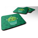 Caroline'S Treasures Cactus Polkadots Foam Coaster Set Of 4, 3.5, Multicolor