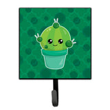 Caroline'S Treasures Cactus Polkadots Wall Hook, Small, Multicolor
