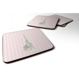 Caroline'S Treasures Circus Seal Foam Coaster Set Of 4, 3.5, Multicolor