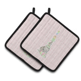 Caroline'S Treasures Bb6858Pthd Circus Seal Pair Of Pot Holders, 7.5 X 7.5, Multicolor