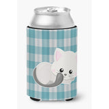 Caroline'S Treasures White Kitten Can Or Bottle Hugger, Can Hugger, Multicolor