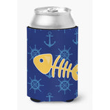 Caroline'S Treasures Fish Bones Can Or Bottle Hugger, Can Hugger, Multicolor