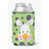 Caroline'S Treasures Easter Polkadot Rabbit Can Or Bottle Hugger, Can Hugger, Multicolor