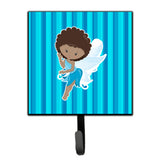 Caroline'S Treasures Fairy Blue Stripes Wall Hook, Small, Multicolor