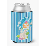Caroline'S Treasures Bb6914Cc Fairy House Blue Stripes Can Or Bottle Hugger, Can Hugger, Multicolor