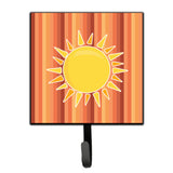 Caroline'S Treasures Sun With Stripes Wall Hook, Small, Multicolor