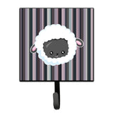 Caroline'S Treasures Black Sheep Lamb Face Wall Hook, Small, Multicolor