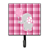 Caroline'S Treasures Elephant With Pink Balloon Wall Hook, Small, Multicolor