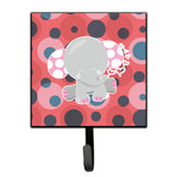 Caroline'S Treasures Elephant Lots Of Polkadots Wall Hook, Small, Multicolor