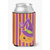 Caroline'S Treasures Halloween Pumpkin Witch Can Or Bottle Hugger, Can Hugger, Multicolor