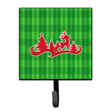 Caroline'S Treasures Christmas Tree Reindeer Green Wall Hook, Small, Multicolor