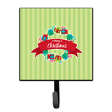 Caroline'S Treasures Christmas Wreath Presents Green Wall Hook, Small, Multicolor