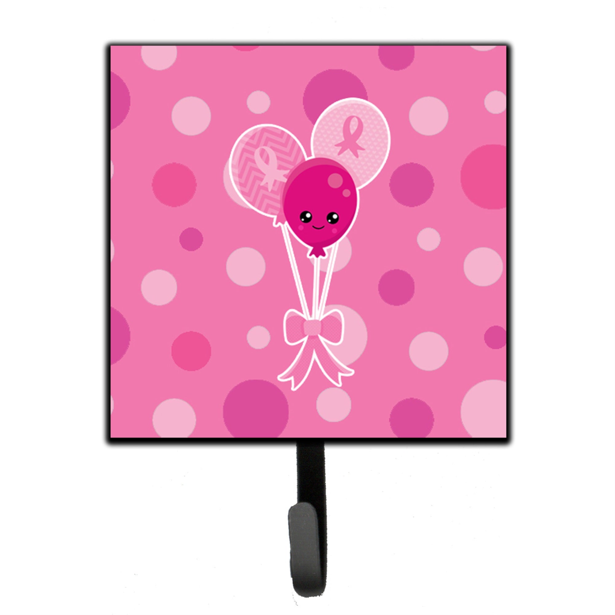 Caroline'S Treasures Breast Cancer Awareness Ribbon Balloons Wall Hook, Small, Multicolor