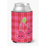 Caroline'S Treasures Cherry Faces Can Or Bottle Hugger, Can Hugger, Multicolor