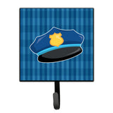 Caroline'S Treasures Police Hat Wall Hook, Small, Multicolor