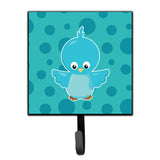 Caroline'S Treasures Bird On Blue Polkadots Wall Hook, Small, Multicolor