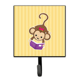Caroline'S Treasures Monkey Reading Wall Hook, Small, Multicolor