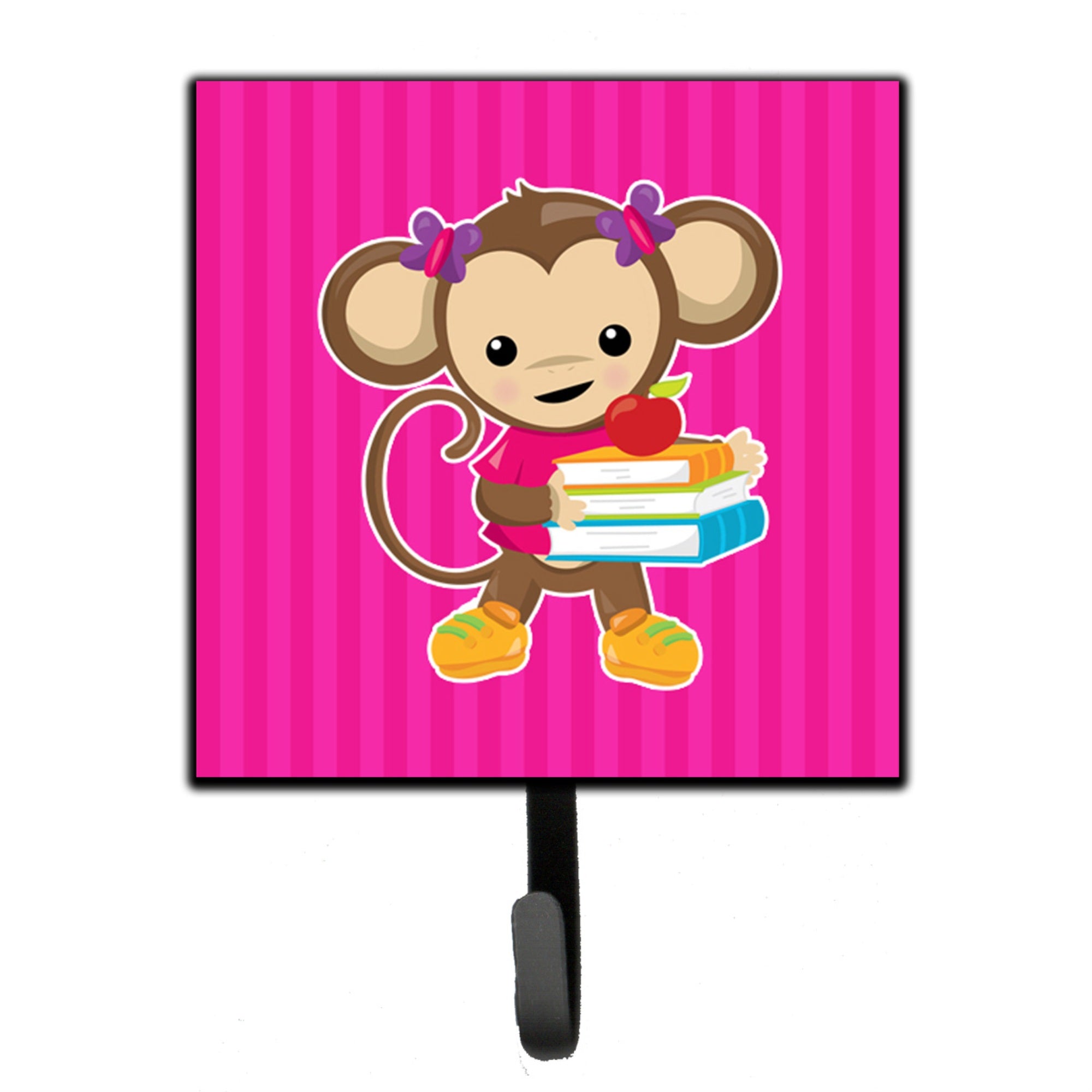 Caroline'S Treasures Monkey And School Books Wall Hook, Small, Multicolor