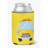 Caroline'S Treasures School Bus Can Or Bottle Hugger, Can Hugger, Multicolor