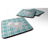Caroline'S Treasures Bb7022Fc Elephant Foam Coaster Set Of 4, 3.5, Multicolor
