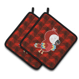Caroline'S Treasures Bb7024Pthd Parrot Pair Of Pot Holders, 7.5 X 7.5, Multicolor