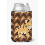 Caroline'S Treasures Tiger Can Or Bottle Hugger, Multicolor
