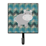 Caroline'S Treasures Hippopotamus Wall Hook, Small, Multicolor