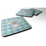 Caroline'S Treasures Koala Bear Foam Coaster Set Of 4, 3.5, Multicolor