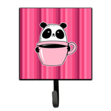 Caroline'S Treasures Panda Bear Coffee Wall Hook, Small, Multicolor