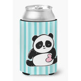 Caroline'S Treasures Panda Bear Love Can Or Bottle Hugger, Can Hugger, Multicolor